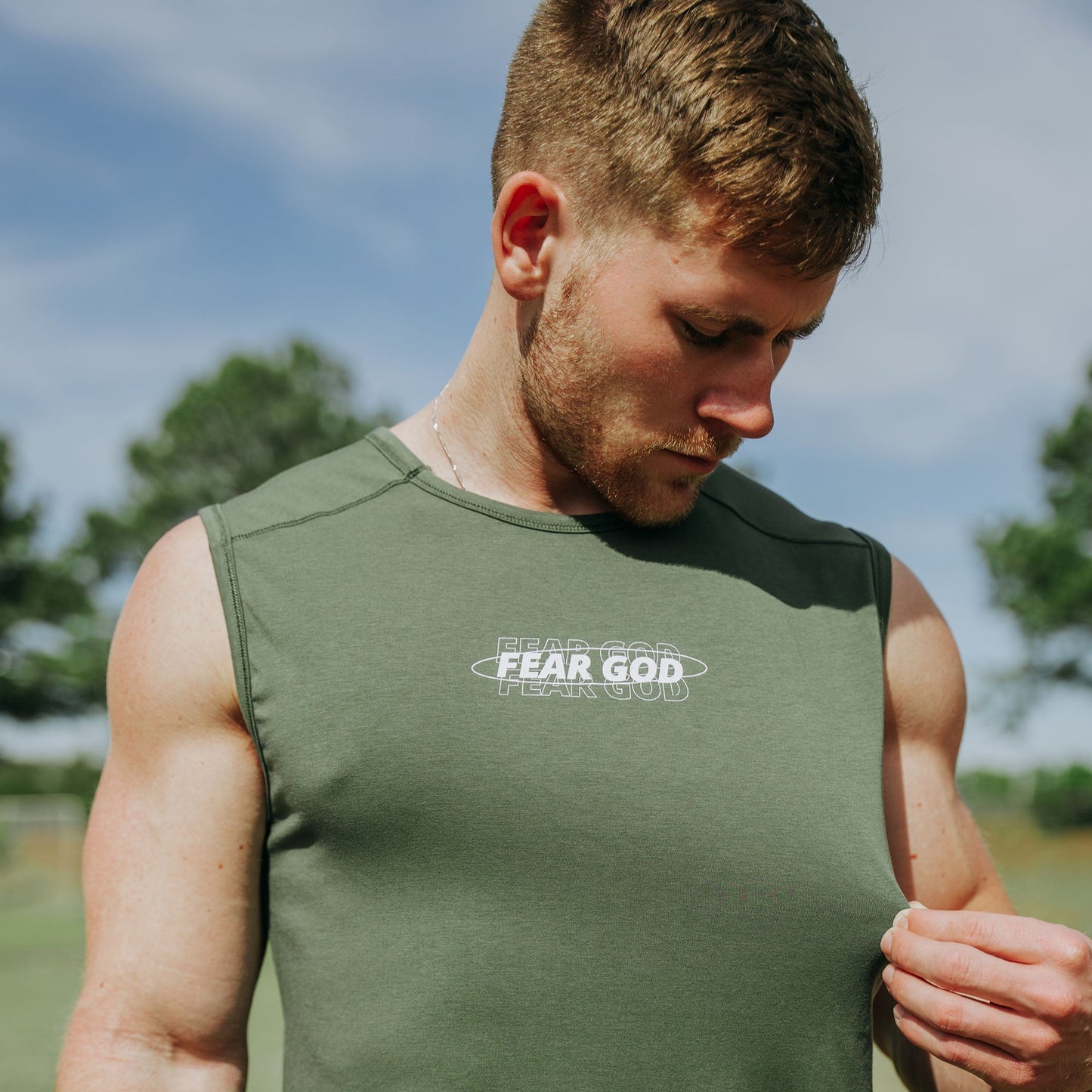 FEAR GOD Army Green Men’s Tank